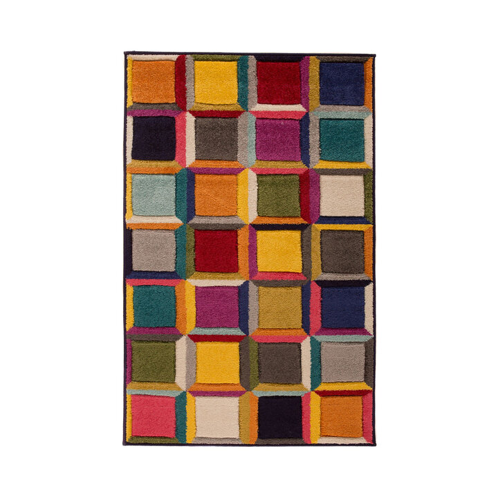 Moderner Teppich - Spectro Waltz Bunt - 1