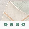 In- & Outdoor Teppich Rund - Playa Pattern Creme 