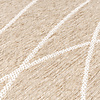In- & Outdoor Teppich Rund - Porto Lines Creme 