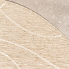 In- & Outdoor Teppich Rund - Porto Lines Creme 
