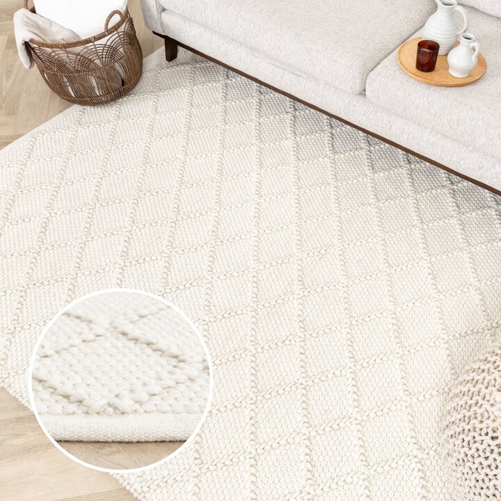 Wollteppich - Knit Creme - 8