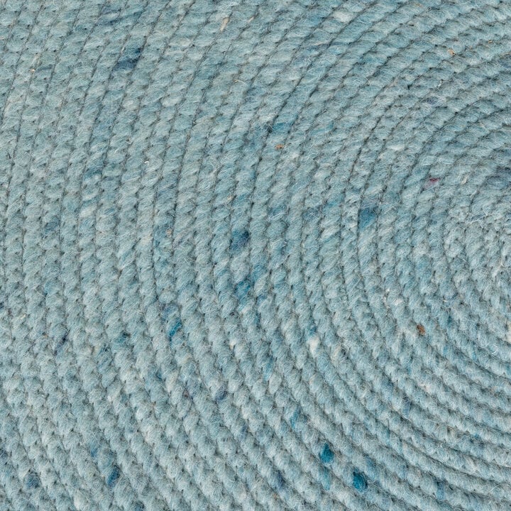 Wollteppich Rund - Wise Blau 364 - 6