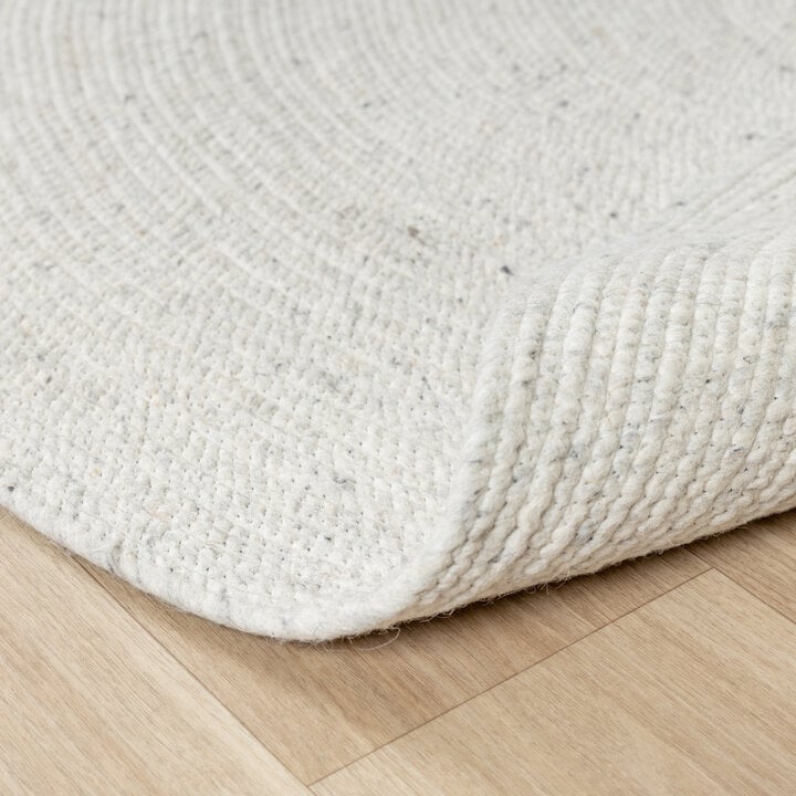 Wollteppich Rund - Wise Grau Meliert 367 - 5