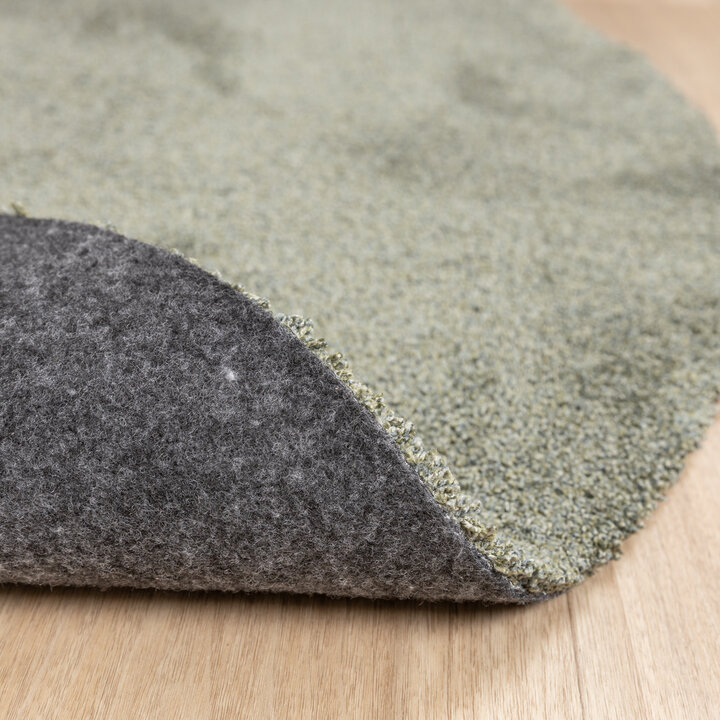 Waschbarer Teppich Rund - Clean Grün - 6