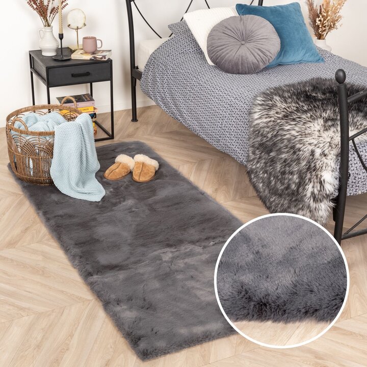 Hochflor Läufer - Comfy Supreme Anthrazit - 6