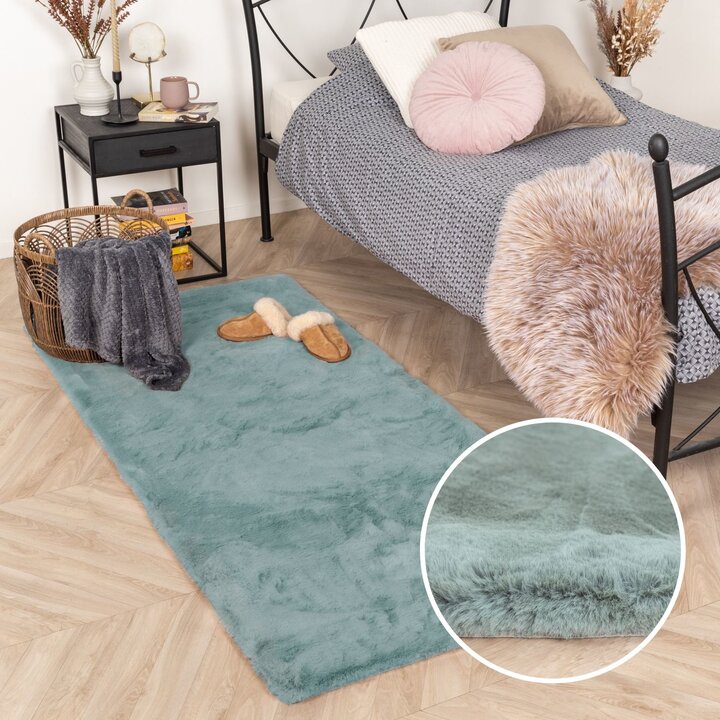 Hochflor Läufer - Comfy Supreme Türkis - 5