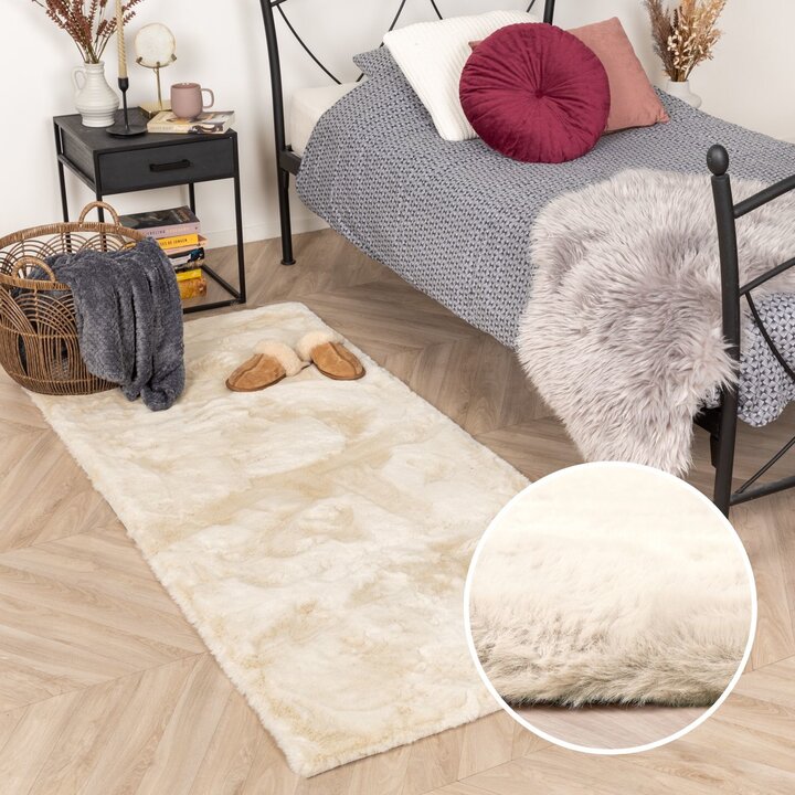 Hochflor Läufer - Comfy Supreme Creme - 6