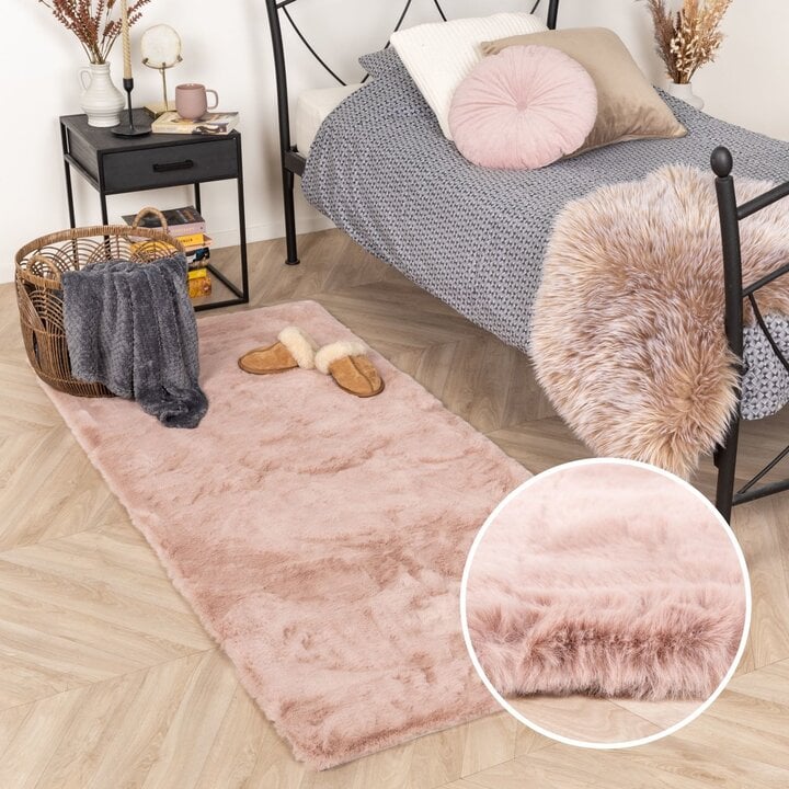 Hochflor Läufer - Comfy Supreme Rosa - 6