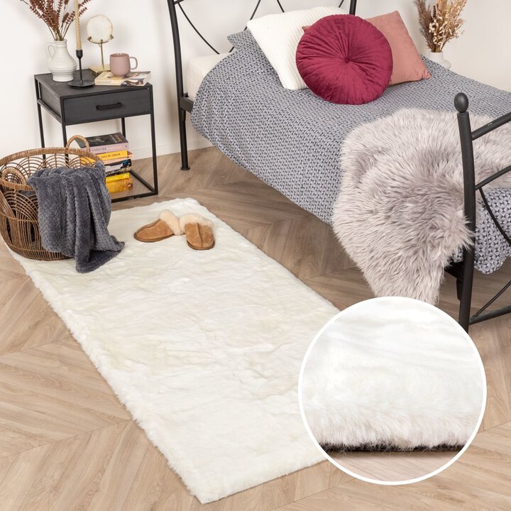 Hochflor Läufer - Comfy Supreme Weiß - 6