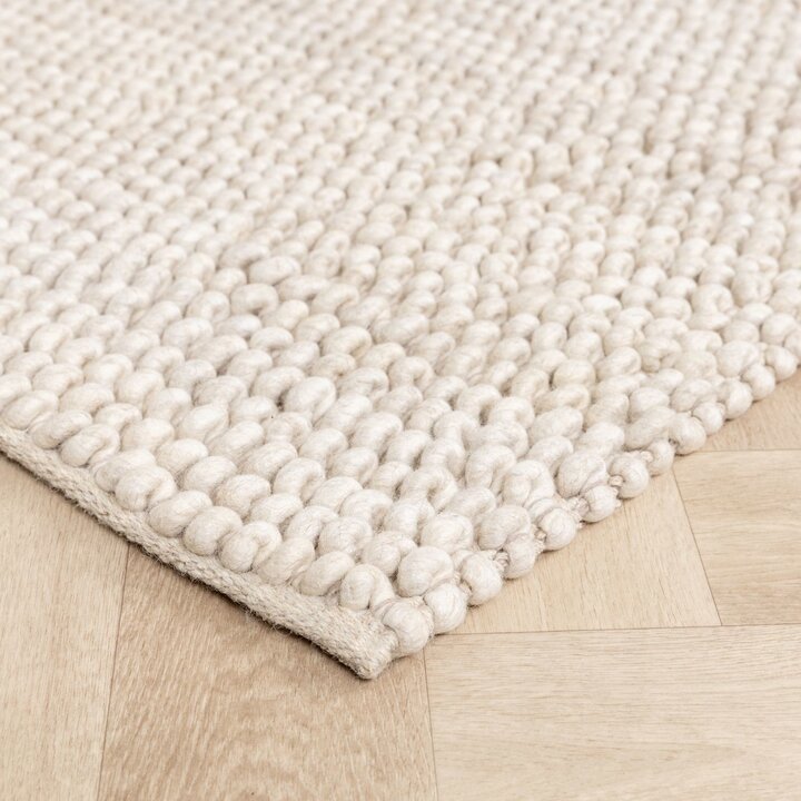 Wollteppich - Luminous Creme Weiß - 6