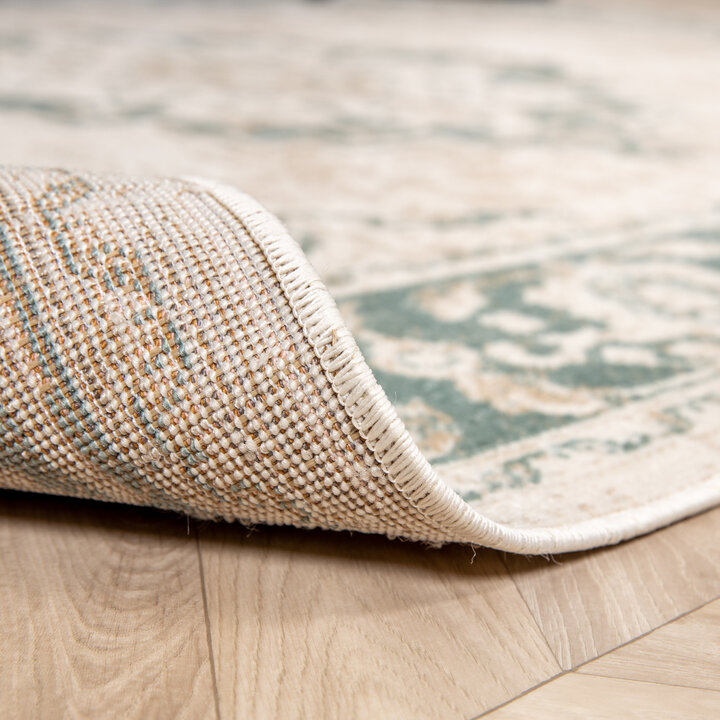 Vintage Läufer - Spring Medaillon Creme Grün - 3