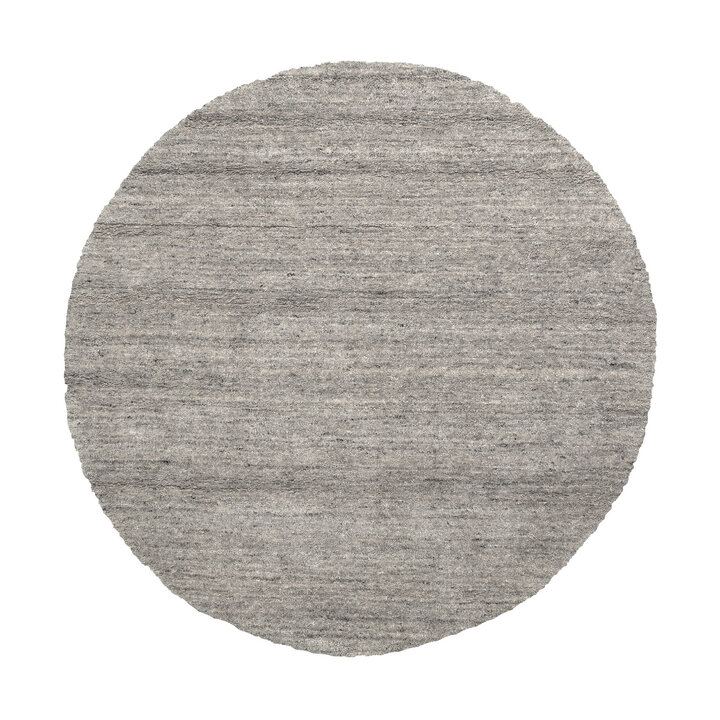 Berberteppich Rund - Aicha Grau - 1