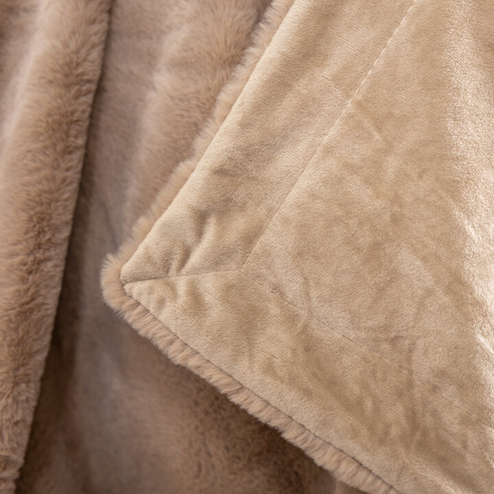 Waschbare Kuscheldecke - Otis Taupe - 2