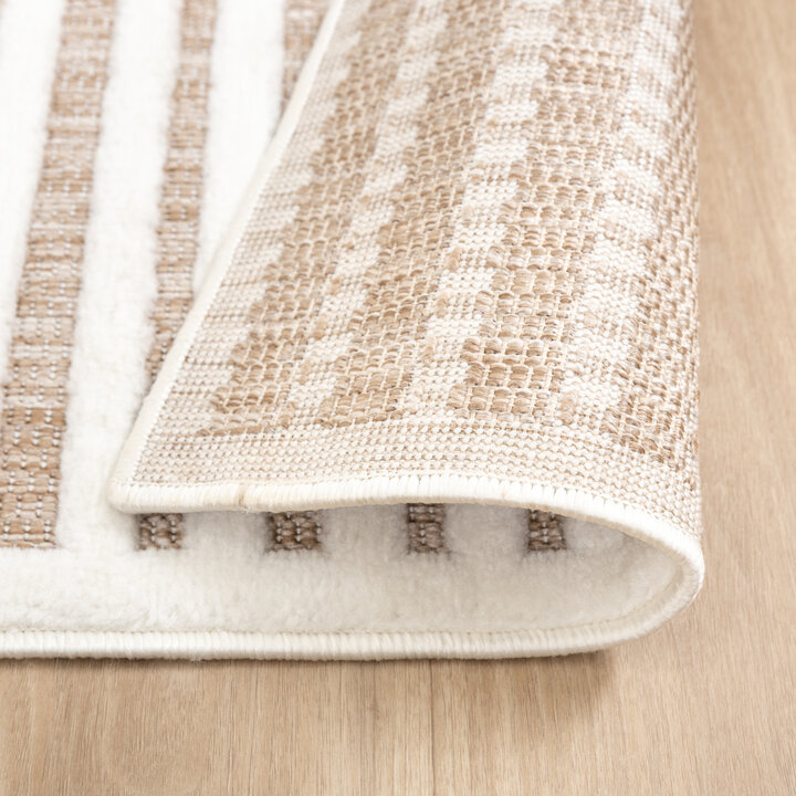 Teppich Modern - Nori Curves Weiß Taupe - 6