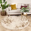 Hochflor Teppich Rund - Glorious Champagner Creme - thumbnail