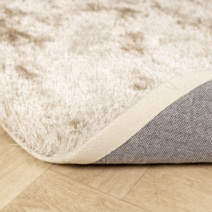 Hochflor Teppich Rund - Glorious Champagner Creme - 5