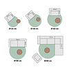 Hochflor Teppich Rund - Glorious Champagner Creme - thumbnail 6