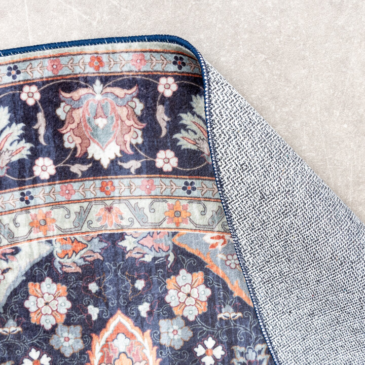 Teppich Vintage Rund - Imagine Oriental Blau - 4