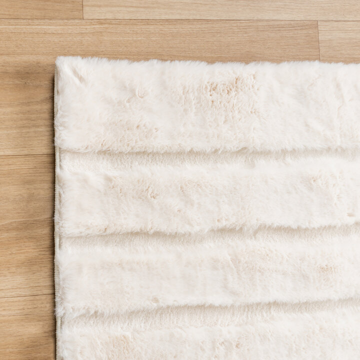 Hochflor Teppich - Carvy Curves Creme - 4