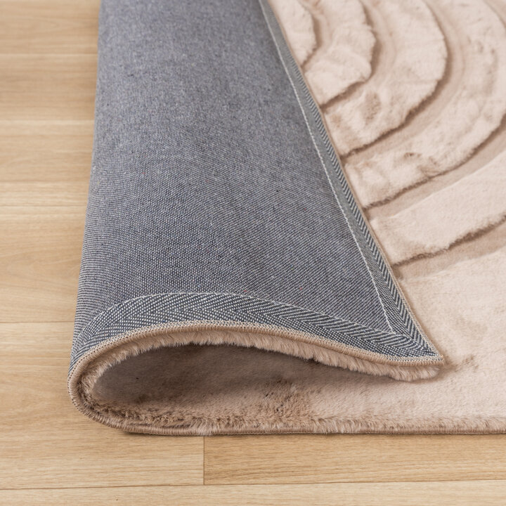 Hochflor Teppich - Carvy Arches Taupe - 5