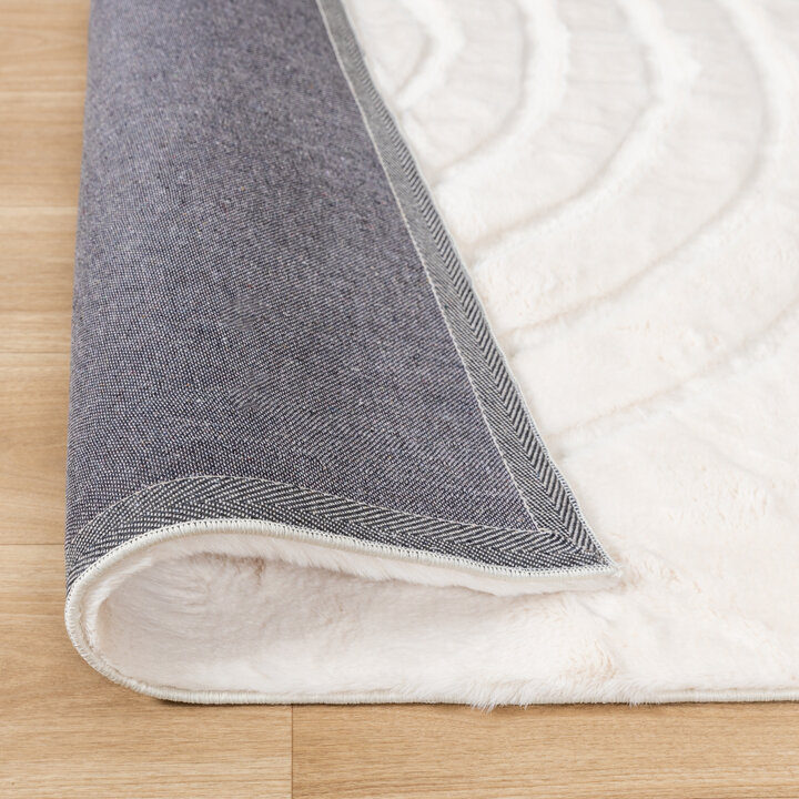 Hochflor Teppich - Carvy Arches Creme - 6