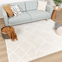 Teppich Skandinavisch - Lova Lines Creme