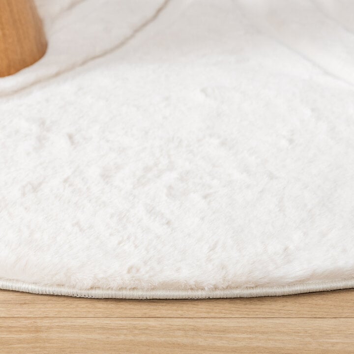 Hochflor Teppich Rund - Carvy Arches Creme - 4