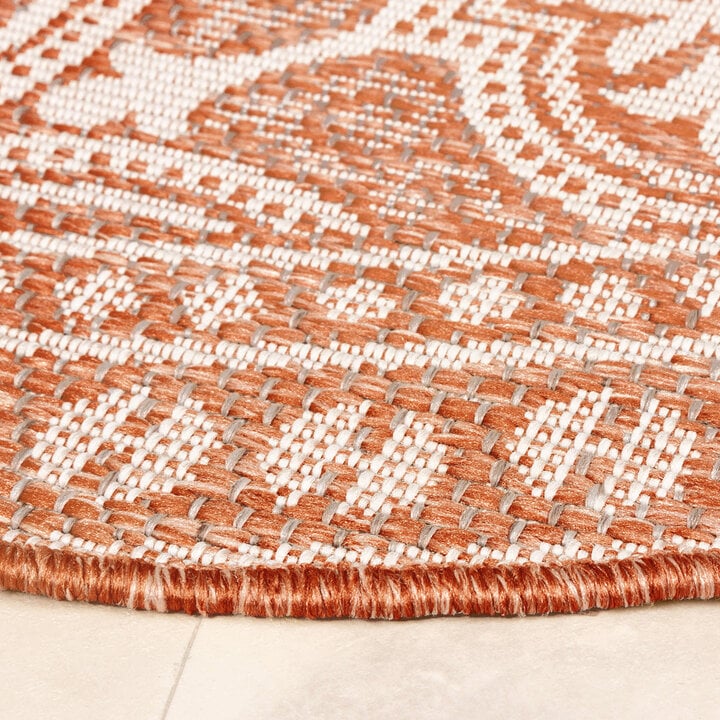 In- & Outdoor Teppich Rund - Summer Oriental Terracotta - 4