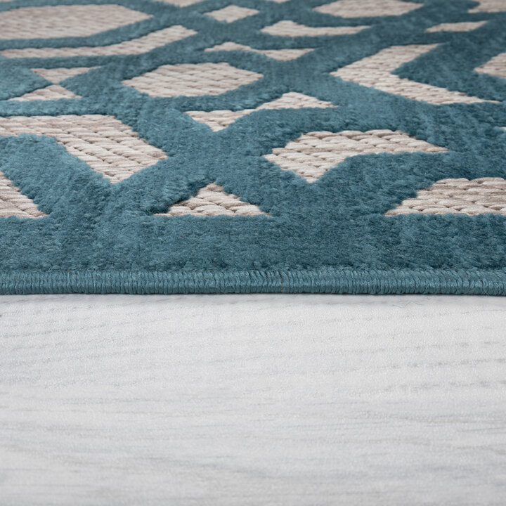 In- & Outdoor Teppich - Piatto Oro Blau - 4