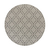 In- & Outdoor Teppich Rund - Floreno Milan Grau Anthrazit