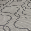 In- & Outdoor Teppich Rund - Floreno Milan Grau Anthrazit
