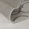 In- & Outdoor Teppich Rund - Floreno Milan Grau Anthrazit