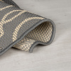 In - & Outdoor Teppich Rund - Floreno Milan Anthrazit Beige