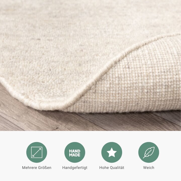 Berberteppich Rund - Aicha Beige - 5