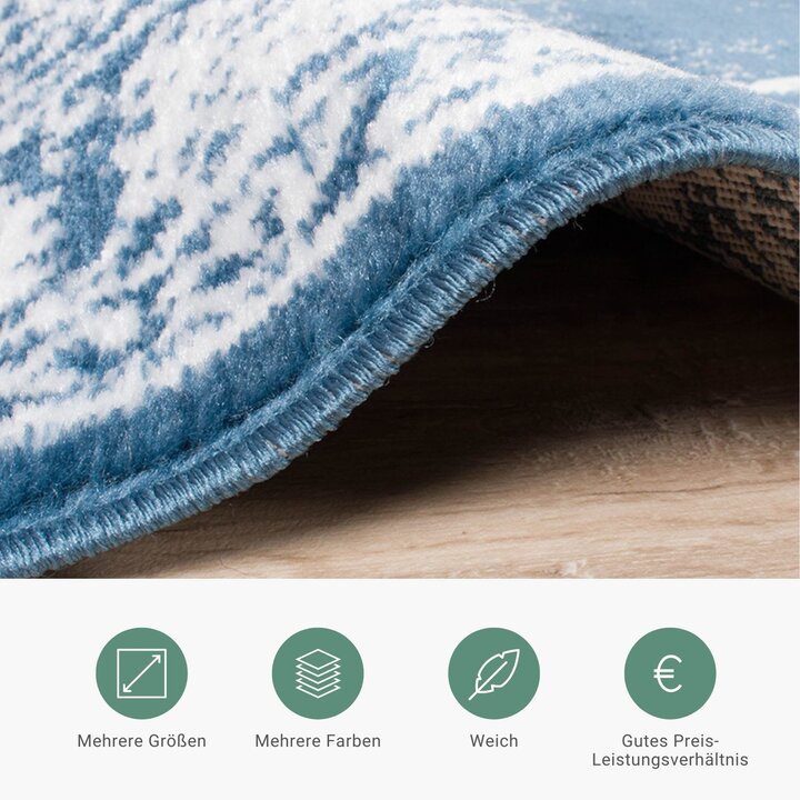 Teppich Vintage - Adore Medaillon Blau - 3