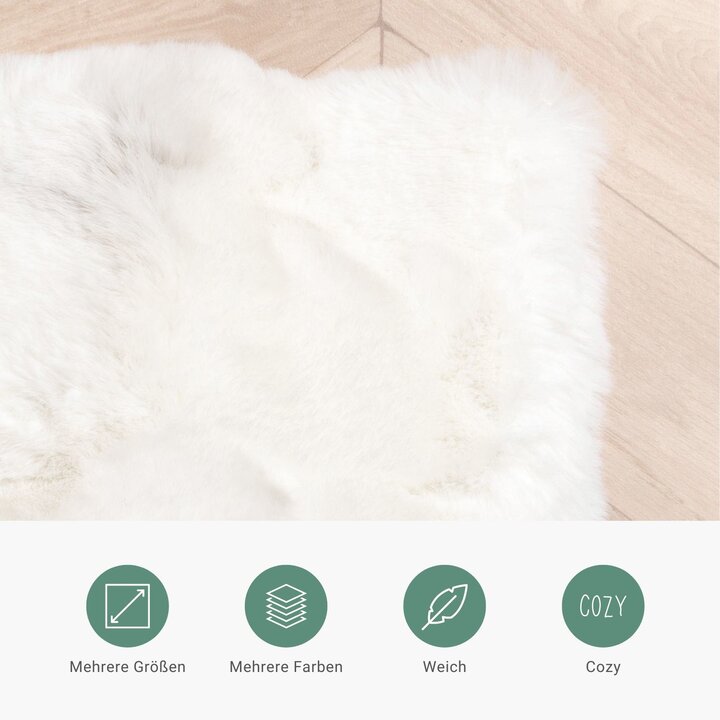 Hochflor Läufer - Comfy Supreme Weiß - 4