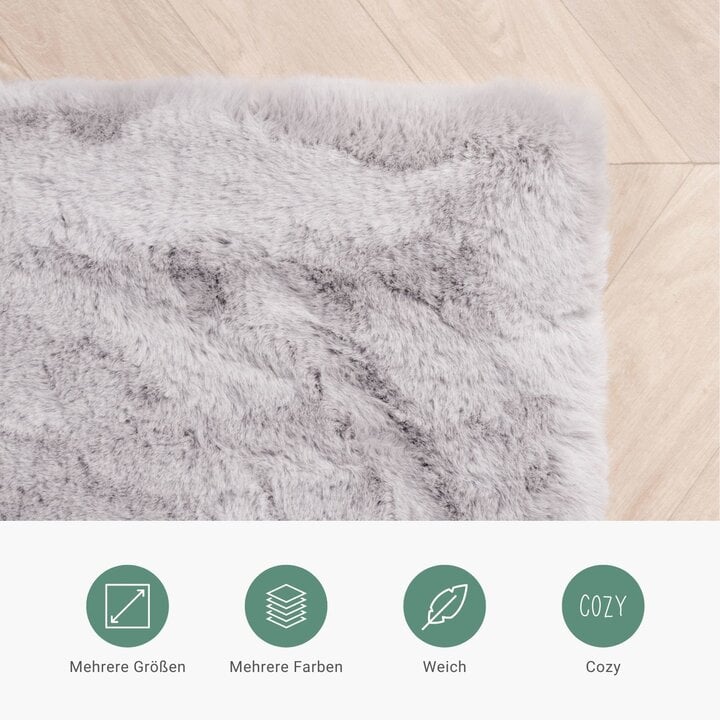 Hochflor Läufer - Comfy Supreme Grau - 4
