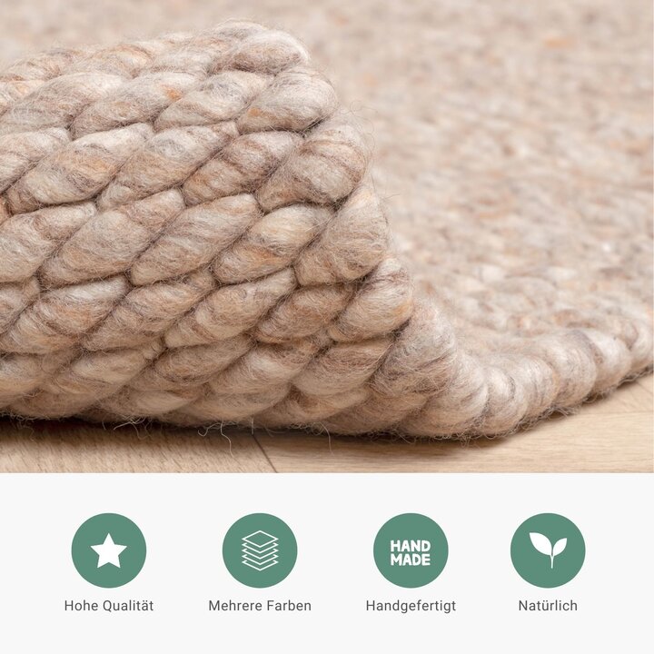 Wollteppich - Brilliant Beige Sand - 3