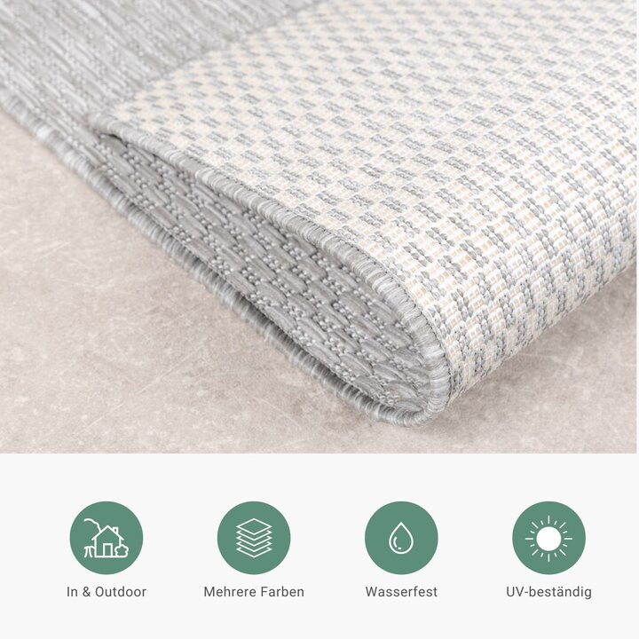 In- & Outdoor Teppich - Costa Dunkelgrau - 3