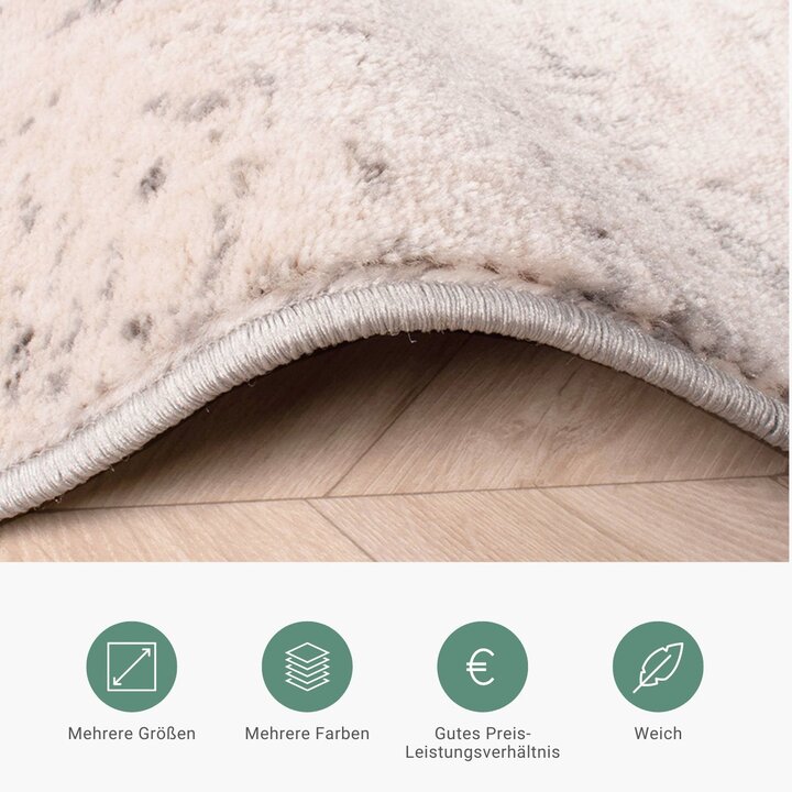 Teppich Patchwork - Deep Taupe Grau - 4