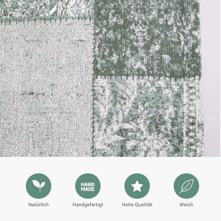 Teppich Patchwork - Dreams Grün - 4