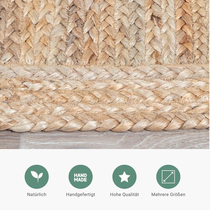 Jute Teppich - Fair Natur - 4