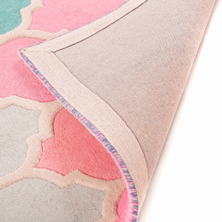 Moderner Teppich - Illo Rosella Rosa Blau - 5
