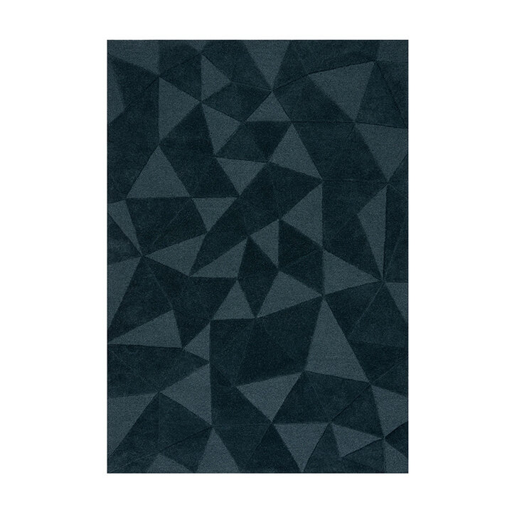 Moderner Teppich - Mozo Shard Petrol Blau - 1