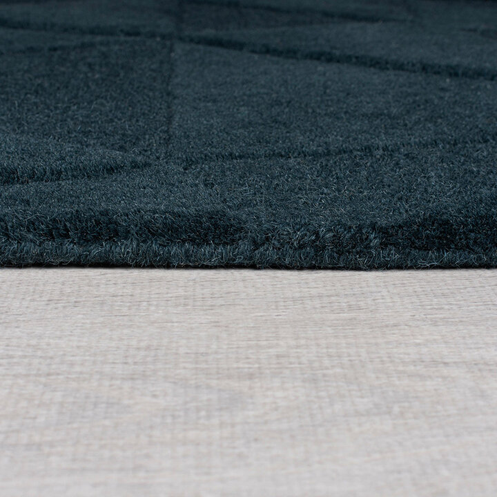 Moderner Teppich - Mozo Shard Petrol Blau - 3