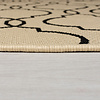 Balkon Teppich - Floreno Milan Beige Schwarz