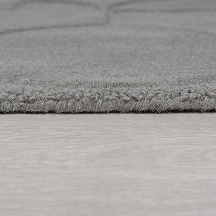 Moderner Teppich Rund - Mozo Gigi Grau - 3