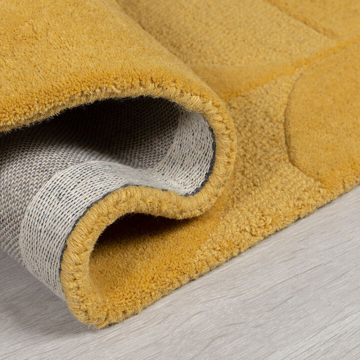 Moderner Teppich Rund - Mozo Gigi Ockergelb - 4