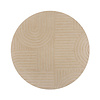 Moderner Teppich Rund - Solacio Zen Beige - thumbnail 1