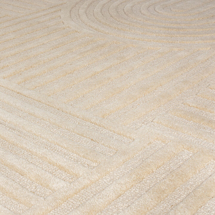 Moderner Teppich Rund - Solacio Zen Beige - 2